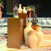 Pots and Lamp on a Table