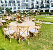 Bistro Cross Back Wooden Chair | Wooden Elegant Dinning Chair