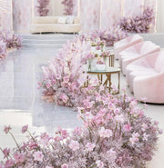 Pumpkin 3 Seaters Sofa Pink Velvet