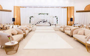 Chloe 3 Seaters Sofa Velvet Gold | Gold Accents Sofa | Modern Luxury Event Sofa