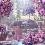 Beatrix Knop Handel Pink | Dinning Chair with Golden Handle | Purple Velvet Dinning Chair