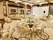 Lion Head Knocker Gold Beige | Luxury Back Lion Hook Dinning Chair