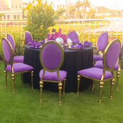 Throne King Chair Purple | Golden Dinning Chair | Velvet Luxury Dinning Chair