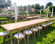 Bistro Cross Back Wooden Chair | Wooden Elegant Dinning Chair