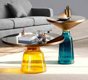 Metal Glass Coffee Table | Glass Top Coffee table | Luxury glass Coffee table | Accent High end coffee table