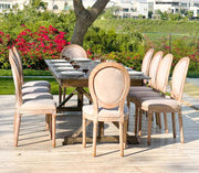 Trestle Dark Dinging Table | Dinning Table with X-Shaped Legs | Classic Dinning Table