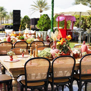Black Rattan Chair | Party Chair with Vintage Aesthetic