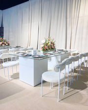 Le Minou Regal  Glass Dining Table Box | Contemporary-Style Dining Table