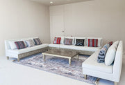 CNC Double Seater Sofa | Modern Plush Sofa | Modern Armless Sofa