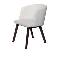 Amelie Armchair - Velvet Fabric Dinning Chair | Wooden Legs