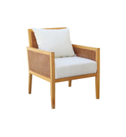 Antonia Arm Chair | Wooden Plush Sofa | Outdoor Lounge Sofa