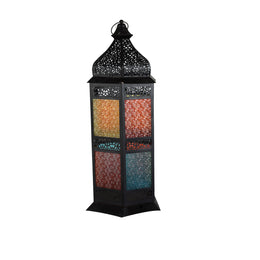 Arabic Standing Lantern, Home Décor Table & Hanging Lantern, Vintage Decorative Tabletop indoor & Outdoor Size