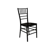 Moments rentals Black Acrylic chair on a white background