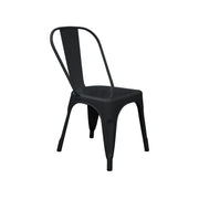 Black chair on a white background