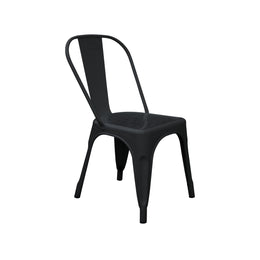 Black chair on a white background