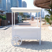 White Cart with Canopy
