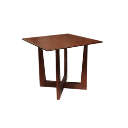 Cafe Wooden Square Dinning Table | Square Top Dark Wood Dinning Table