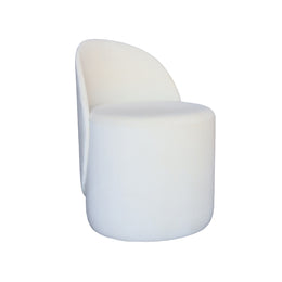 White modern Pouf on a white background