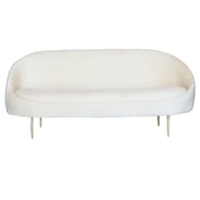 Club 3 Seater Sofa Beige Velvet | Luxury Wedding Sofa | Elegant Luxury Sofa