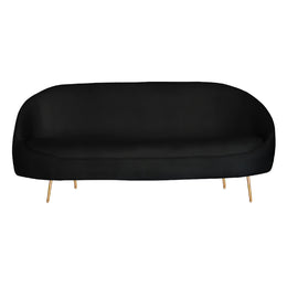 black sofa, luxury sofa, elegant black sofa