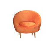 Orange chair on a white background