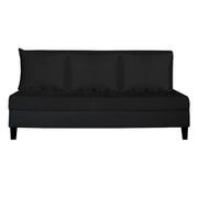 Black sofa bed on a white background