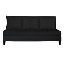 Black sofa bed on a white background