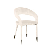 Moments Rentals Velvet chair with black legs on a white background