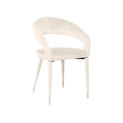 Moments Rentals Beige Velvet chair on a white background