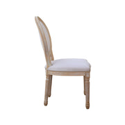 Dior Antique Painting Beech Wood Frame Chair | Event Bistro Dinning Chair