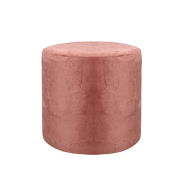 Dusty Rose Velvet Pouf
