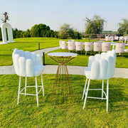 Fontana Cocktail Table Gold | Cocktail Table with Gold Accents | Marble Top Cocktail Table