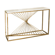 Glossy Marble Perfume Table | Modern Luxury Display Table
