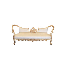 Queen Bridal Sofa - Imperial | Baroque Sofa | Gold Pattern Sofa