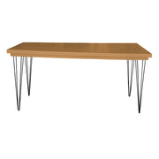 Hairpin Grand Dining Table Wooden Brown | Natural Wood Dinning Table