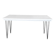 Hairpin Grand Dining Table White | Steel Table Legs Dinning Table