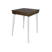 Dark High Square Wood Table | Dark Work Cocktail Table
