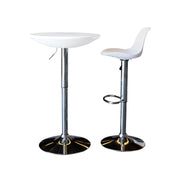 Pamplona White Cocktail Table - Acrylic Table | Adjustable