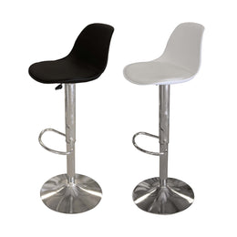 Kayelles White | Black Bar Stool