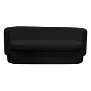 Velvet Black Sofa, 3 Seater Armrest sofa, modern elegant sofa