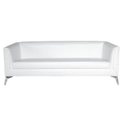 White sofa on a white background