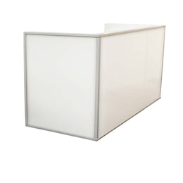 Led Bar Counter white panel on a white background