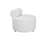 Modern white Boucle Fabric Sofa on a white background