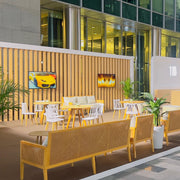 Lily White Chair - Plastic | Armless Dinning Chair