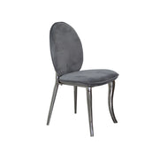 Lion Head Knocker Silver Grey | Grey Velvet Silver Lion Hook Dinning Chair