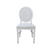 Louis Resin White Vinyl Back Chair | White Party Chair | White Wedding Chair