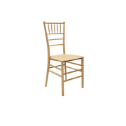 Golden chair with a white background