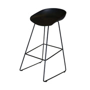 Moto Black Bar Stool