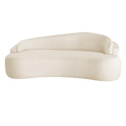 Beige sofa on a white background