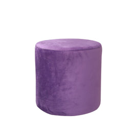 Royal Purple ottoman Pouf on a white background